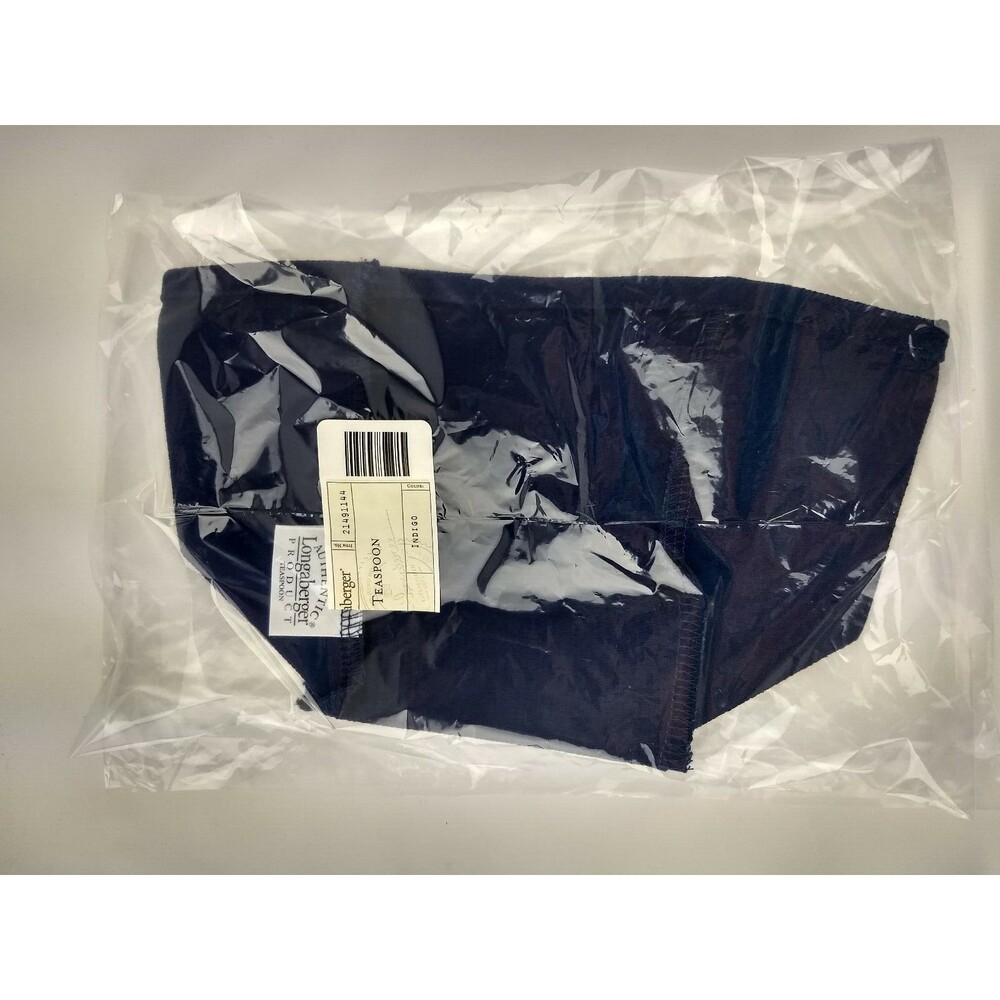 Longaberger Indigo Blue Fabric Liner For Teaspoon Basket